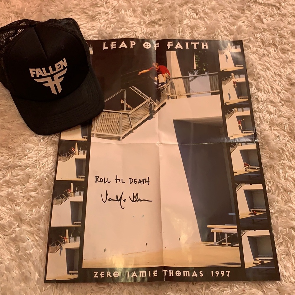 Authentic Jamie Thomas signed poster